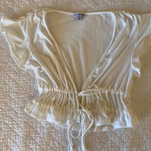 Fashion Nova Tie Front Shirt